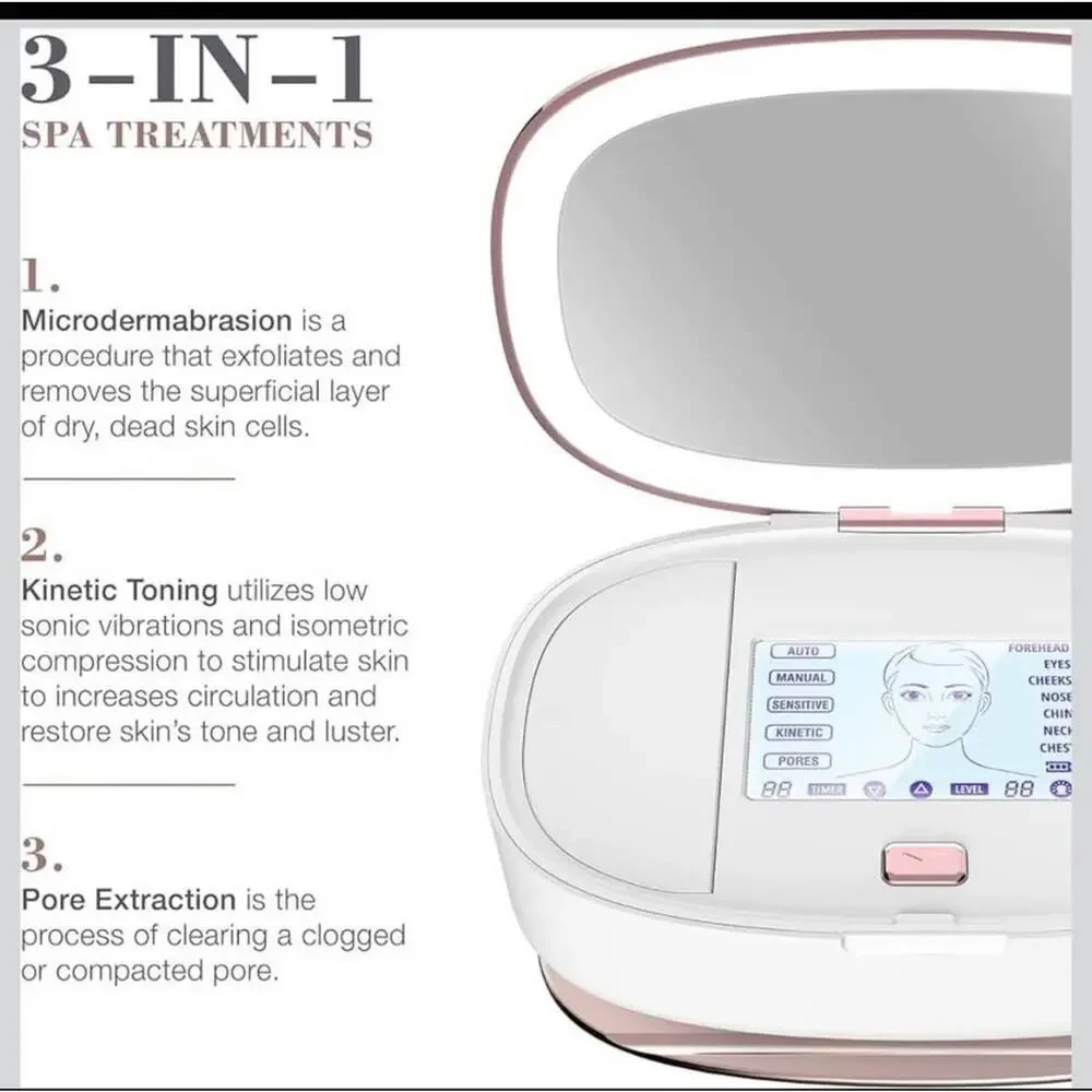 Trophy Skin Ultraderm MD 3-in-1 Home Spa Microdermabrasion Deep Skin Exfoliator‎